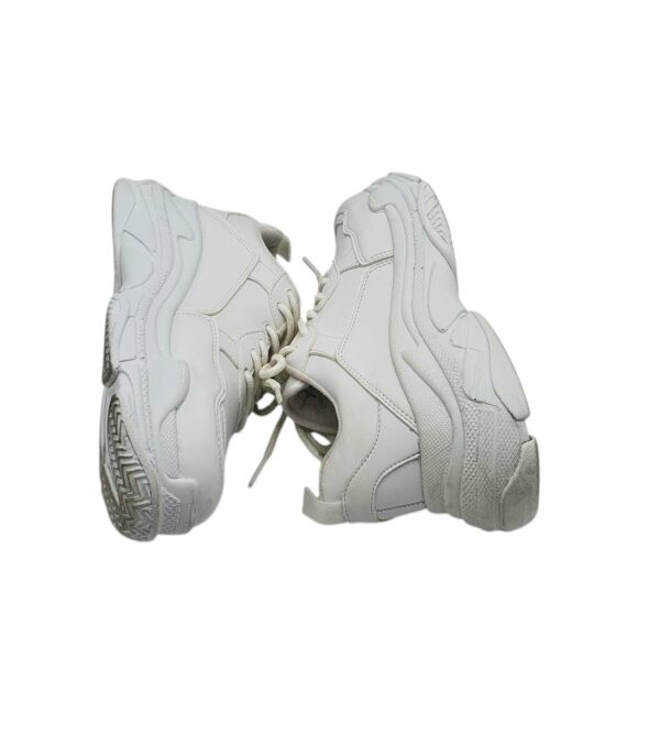 Adidasi dama Nly 36, imitatie de piele, alb - imagine 4