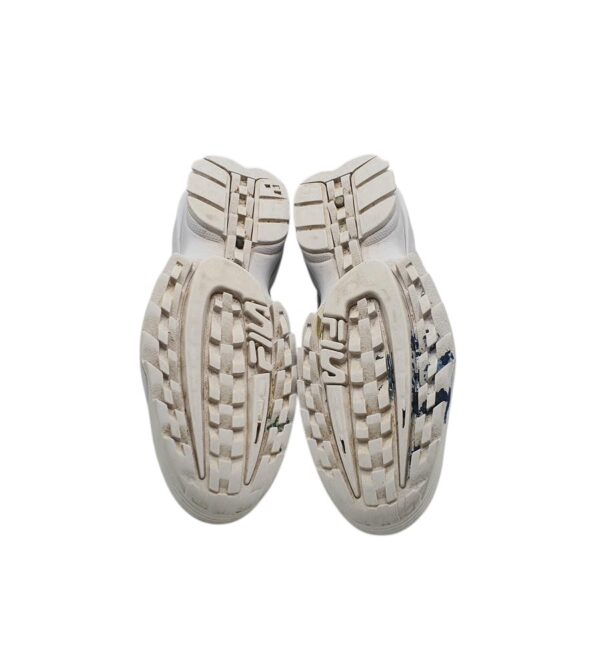 Adidasi dama Fila 37, imitatie de piele, alb - imagine 5