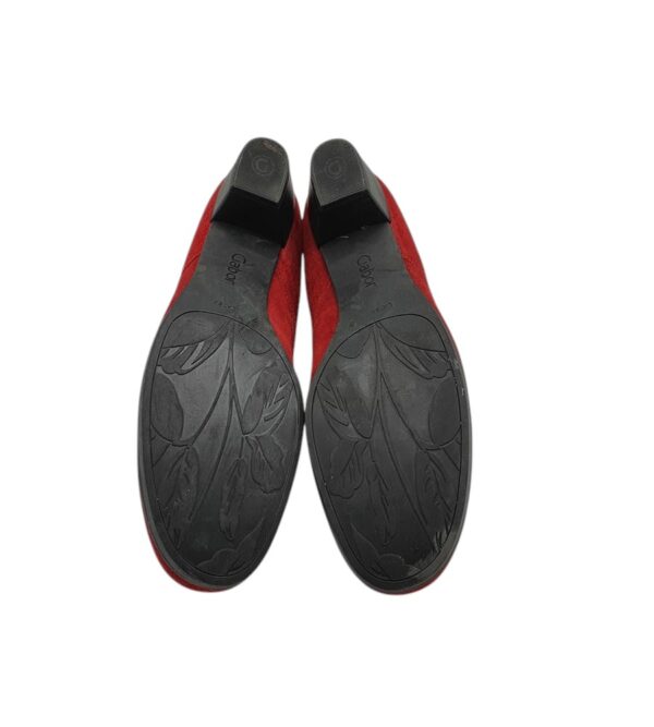 Botine dama Gabor 41, piele intoarsa, rosu - imagine 5