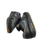 Adidasi barbati Nike 42, piele, piele intoarsa, gri negru - imagine 4