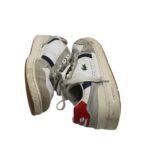 Adidasi barbati Lacoste 43, piele, piele intoarsa, gri alb - imagine 4