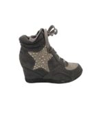 Botine dama Graceland 39, material textil, gri, talpa falsa