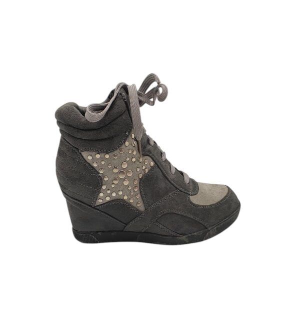 Botine dama Graceland 39, material textil, gri, talpa falsa - imagine 1