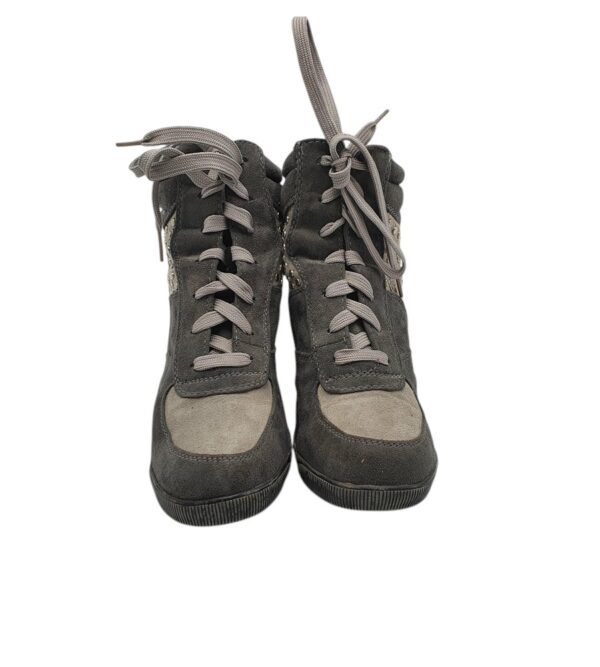 Botine dama Graceland 39, material textil, gri, talpa falsa - imagine 3