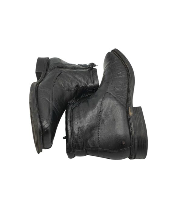 Ghete barbati Lambertazzi 43, piele, negru - imagine 4
