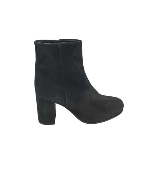 Botine dama Unisa 38, piele intoarsa, negru - imagine 1