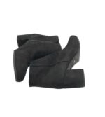 Botine dama Unisa 38, piele intoarsa, negru - imagine 4