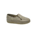 Mocasini dama Comfort 42, piele, gri