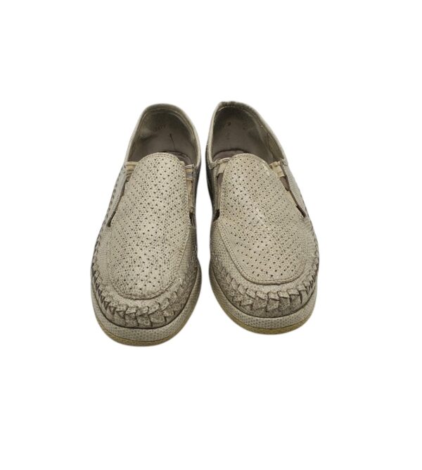 Mocasini dama Comfort 42, piele, gri - imagine 3