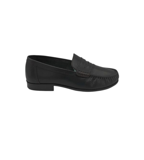 Mocasini barbati Gross 43, piele, negru - imagine 1