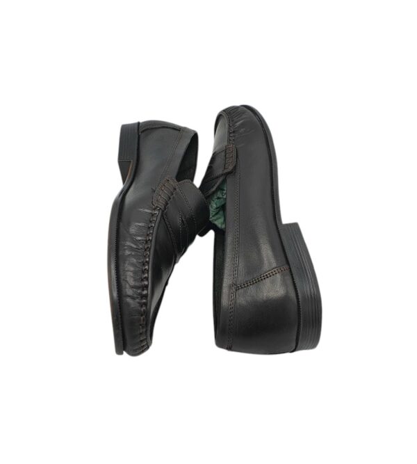 Mocasini barbati Gross 43, piele, negru - imagine 4
