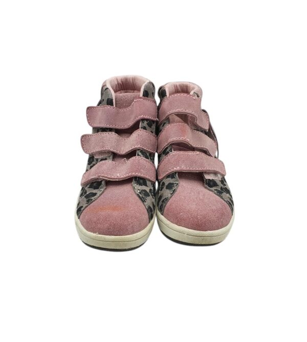 Adidasi copii Benetton 29, piele intoarsa, gri negru - imagine 3