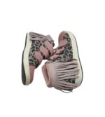 Adidasi copii Benetton 29, piele intoarsa, gri negru - imagine 4