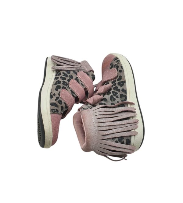 Adidasi copii Benetton 29, piele intoarsa, gri negru - imagine 4