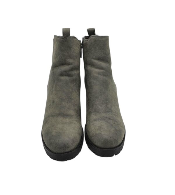 Botine dama Graceland 42, imitatie de piele, gri - imagine 3