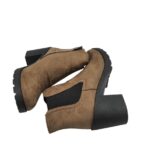 Botine dama Graceland 42, material textil, maro - imagine 4