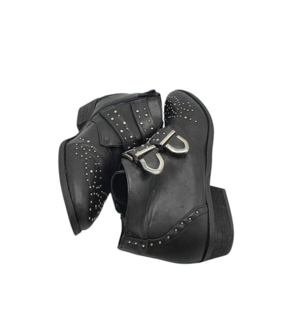 Botine dama Pimkie 39, imitatie de piele, negru - imagine 4