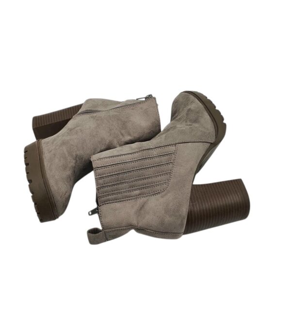 Botine dama Primark 38, material textil, gri - imagine 4