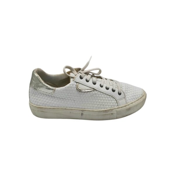 Tenisi dama Tamaris 41, imitatie de piele, alb - imagine 1