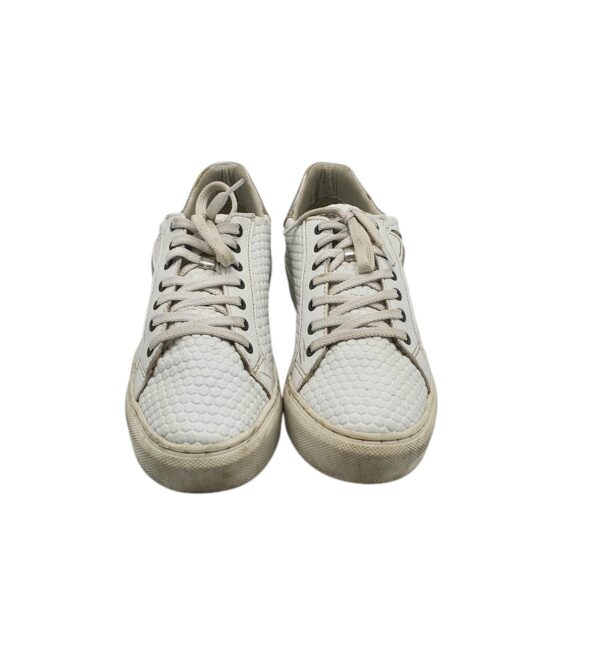 Tenisi dama Tamaris 41, imitatie de piele, alb - imagine 3
