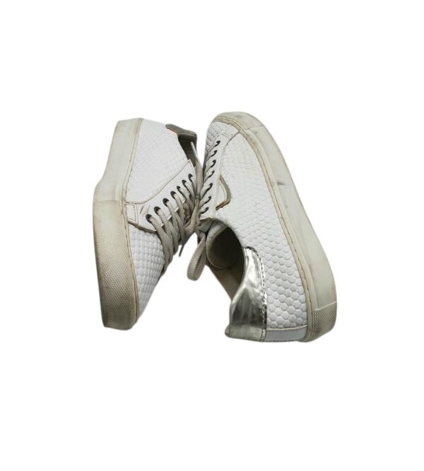 Tenisi dama Tamaris 41, imitatie de piele, alb - imagine 4