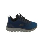 Adidasi barbati Skechers 41, material textil, albastru