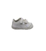 Adidasi copii Puma 25, piele, alb