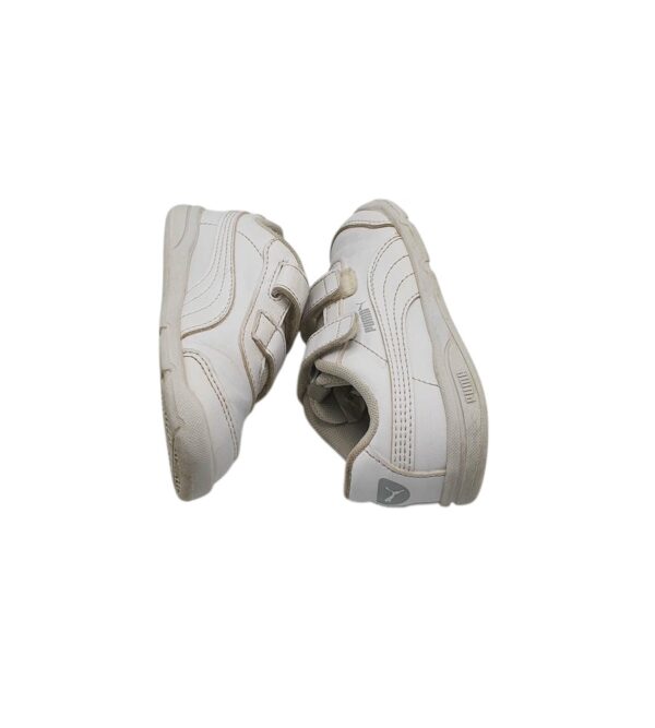 Adidasi copii Puma 25, piele, alb - imagine 4