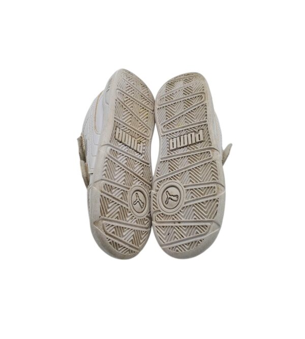 Adidasi copii Puma 25, piele, alb - imagine 5