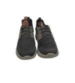 Adidasi barbati Skechers 44, material textil, negru gri - imagine 3