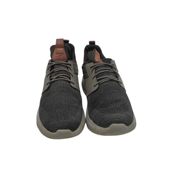 Adidasi barbati Skechers 44, material textil, negru gri - imagine 3