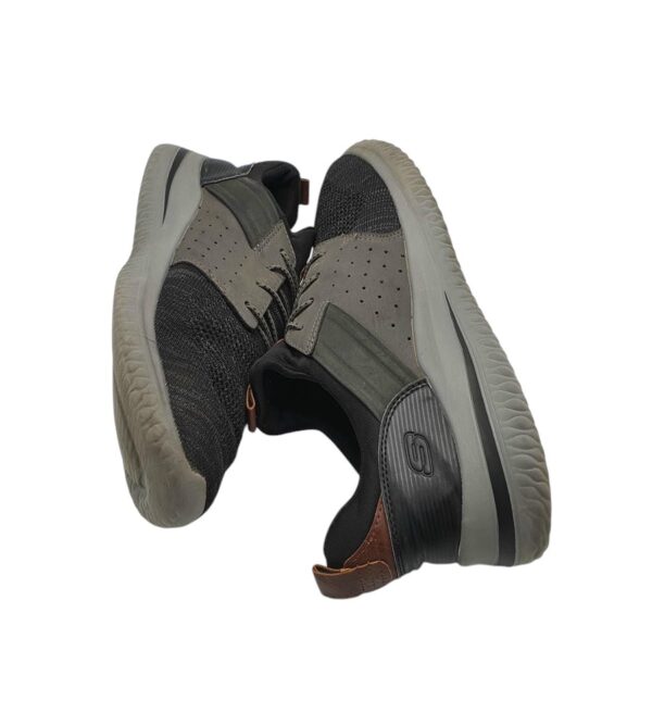 Adidasi barbati Skechers 44, material textil, negru gri - imagine 4