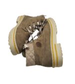 Ghete dama Rieker 42, imitatie de piele, bej - imagine 4