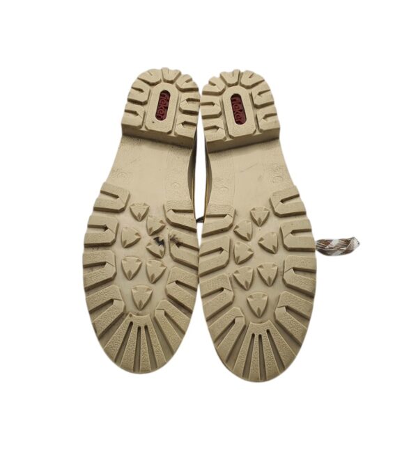 Ghete dama Rieker 42, imitatie de piele, bej - imagine 5