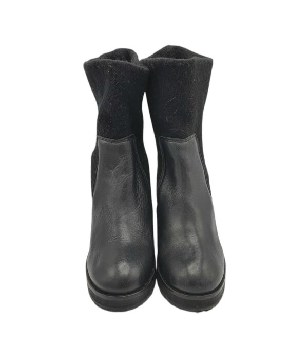 Cizme copii River Island 38, piele,  material textil, negru - imagine 3