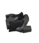 Cizme copii River Island 38, piele,  material textil, negru - imagine 4