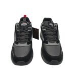 Adidasi barbati Axboxing , material textil, imitatie de piele, negru  gri - imagine 2