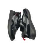 Adidasi barbati Axboxing , material textil, imitatie de piele, negru  gri - imagine 3