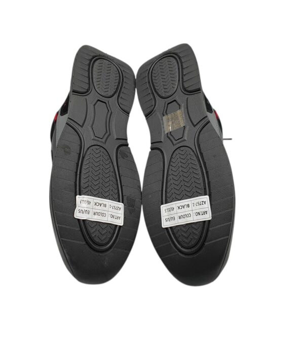 Adidasi barbati Axboxing , material textil, imitatie de piele, negru  gri - imagine 4