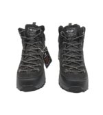 Ghete barbati Axboxing , imitatie de piele, negru gri , îmblanite - imagine 3