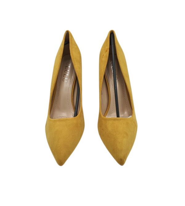 Pantofi dama Lulu 40, material textil, galben - imagine 3