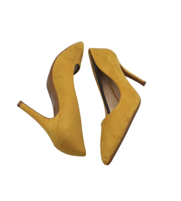 Pantofi dama Lulu 40, material textil, galben - imagine 4