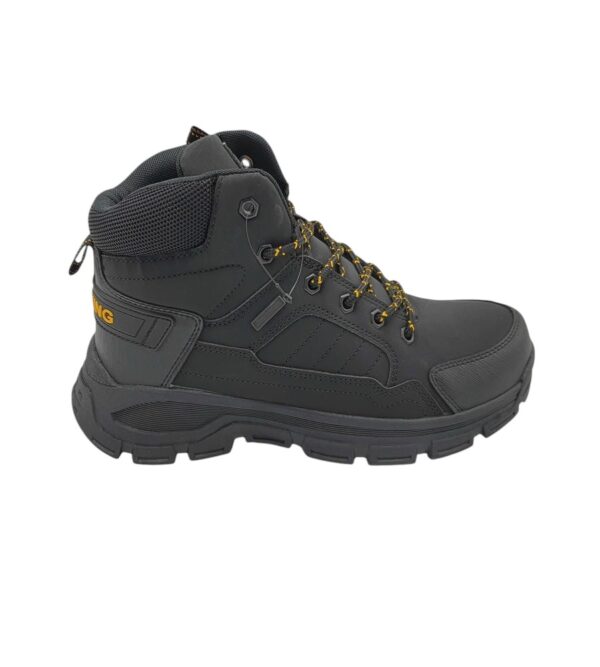 Ghete barbati Axboxing , imitatie de piele, negru , îmblanite - imagine 1
