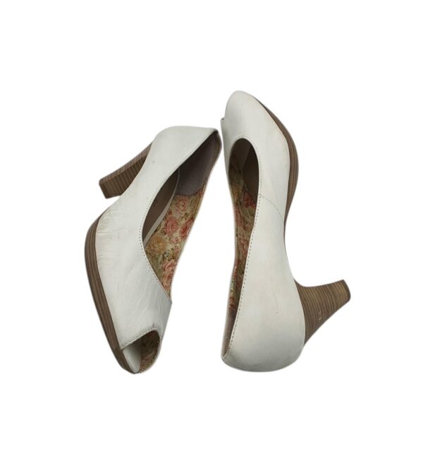 Pantofi dama Tamaris 41, piele, alb - imagine 4
