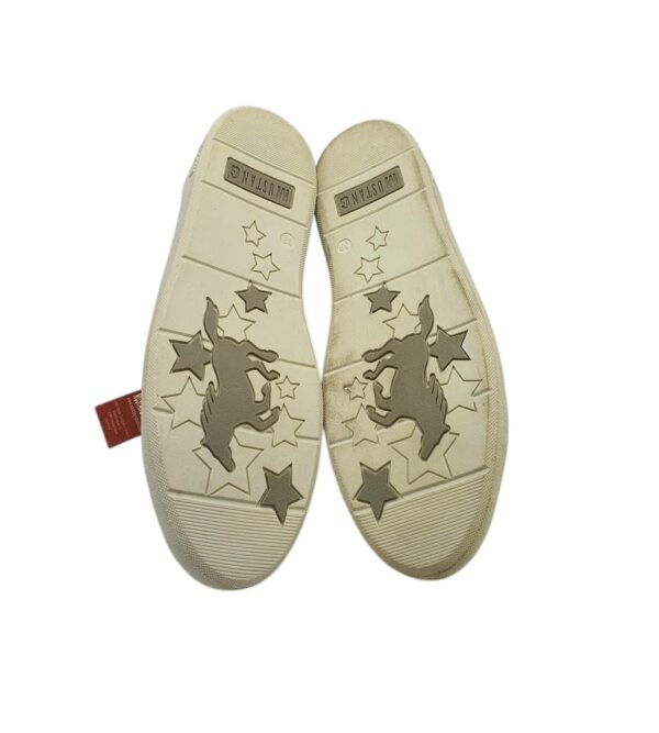 Adidasi dama Mustang 39, imitatie de piele, gri - imagine 5