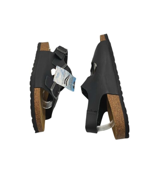 Sandale barbati Salamander 42, piele, negru - imagine 5