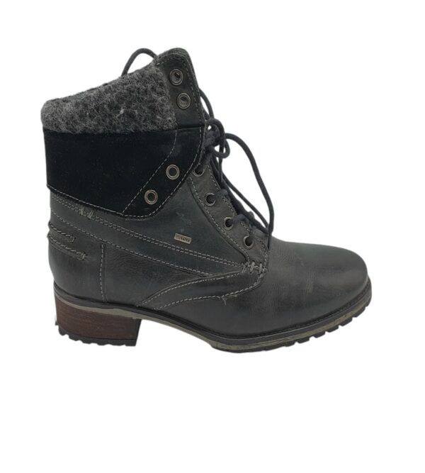 Ghete dama Sailor 39, piele, negru , imblanite - imagine 1