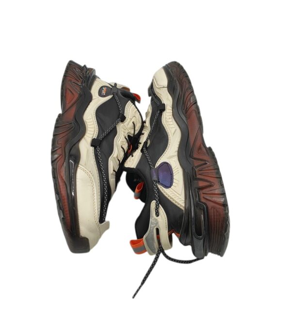 Adidasi barbati Sport 43, imitatie de piele, alb negru - imagine 4