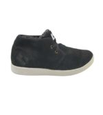Adidasi barbati Blend 45, piele intoarsa, negru, imblanite