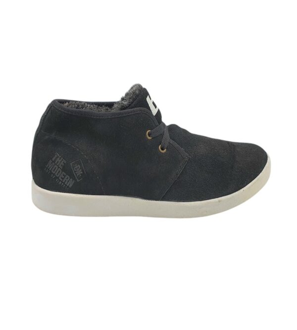 Adidasi barbati Blend 45, piele intoarsa, negru, imblanite - imagine 1